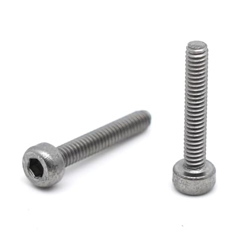 20 x CHC Schrauben M2 x 12 mm Edelstahl – BTR-Schrauben aus Edelstahl A2, Innensechskant, Zylinderkopf – DIN 912 Rundkopf für Unterlegscheibe und Mutter von StarMaker