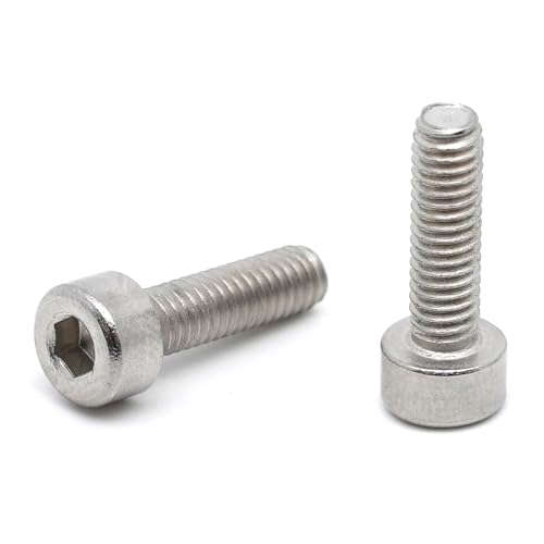 20 x CHC Schrauben M4 x 14 mm Edelstahl – BTR-Schrauben aus Edelstahl A2, Innensechskant, Zylinderkopf – DIN 912 Rundkopf für Unterlegscheibe und Mutter von StarMaker