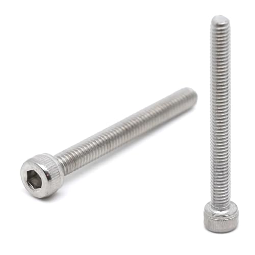 20 x CHC Schrauben M4 x 40 mm Edelstahl – BTR-Schrauben aus Edelstahl A2, Innensechskant, Zylinderkopf – DIN 912 Rundkopf für Unterlegscheibe und Mutter 20 x CHC Schrauben M4 x 40 mm Edelstahl – BTR-Schrauben aus Edelstahl A2, Innensechskant, Zylinderkopf – DIN 912 Rundkopf für Unterlegscheibe und Mutter von StarMaker