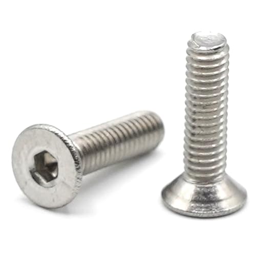 20 x FHC Schrauben M2,5 x 10 mm Edelstahl – Senkschrauben Innensechskant aus Edelstahl A2 – ISO 10642 Metallschrauben Senkkopf Vollgewinde metrische Schraube für Mutter, Inbusschlüssel M2,5 x 10 von StarMaker