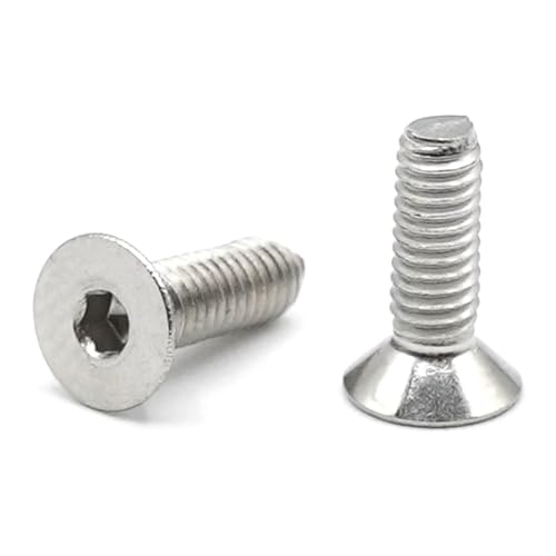 20 x FHC Schrauben M2,5 x 8 mm Edelstahl – Senkschrauben Innensechskant aus Edelstahl A2 – ISO 10642 Metallschrauben Senkkopf Vollgewinde metrische Schraube für Mutter, Inbusschlüssel M2,5 x 8 von StarMaker