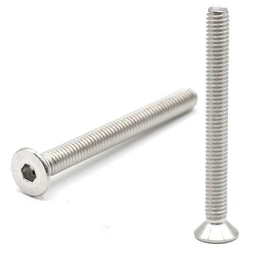 20 x FHC Schrauben M4 x 40 mm Edelstahl – Senkschrauben Innensechskant, Edelstahl A2 – ISO 10642 Metallschrauben Senkkopf Vollgewinde metrische Schraube für Mutter, Inbusschlüssel M4x40 von StarMaker
