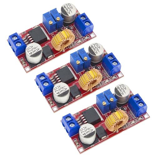 3 Stück XL4015 Konverter Buck verstellbar Step Down 5 A DC-DC 8 – 36 V auf 1,25 – 32 V DC + CV Spannungs- und Stromregler 5 V 12 V 24 V von StarMaker