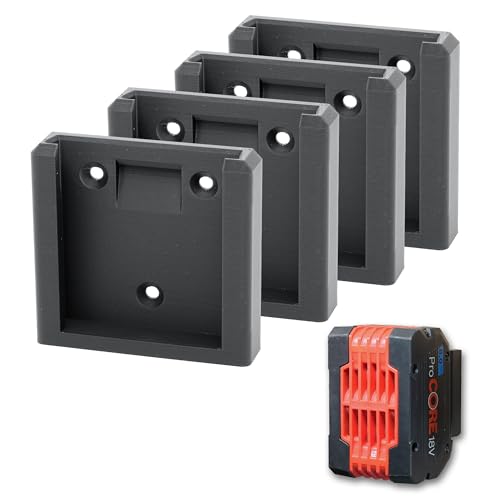 Batteriehalter für Bosch 18V - Wandhalterung mit Verriegelung, Befestigung für ProCore und GBA Pro Akkus, 4 Stück, Blau Batteriehalter für Bosch 18V - Wandhalterung mit Verriegelung, Befestigung für ProCore und GBA Pro Akkus, 4 Stück, Blau von StarMaker