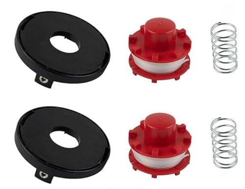 StarRing 1/2 Set Ersatz-Garnspulenschnur und Spulenkappenabdeckung für Einhell CE-CT 36/30 LI E SOLO, für AGILLO 36/255 BL Agillo 18/200 Rasenmäher-Teile (2 Stück) von StarRing