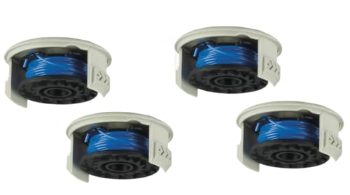 StarRing 2/4/6 Set Trimmer-Ersatzspule und Spulenabdeckung für Ryobi RAC124 18 Volt + Razor OLT/RLT 1830 1831 Trimmerspule und Schnur-Nachfüller, Auto-Spulen-Ersatz (4 Stück) von StarRing
