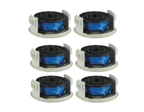 StarRing 2/4/6 Set Trimmer-Ersatzspule und Spulenabdeckung für Ryobi RAC124 18 Volt + Razor OLT/RLT 1830 1831 Trimmerspule und Schnur-Nachfüller, Auto-Spulen-Ersatz (6 Stück) von StarRing