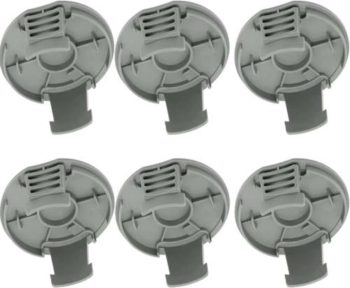 StarRing 3/6 Pack Trimmer-Spulenabdeckung passend für Bosch Spulenabdeckung für EasyGrassCut 18V-230.18V-26.18V-260.23.26 F016F05800 Rasentrimmer, Ersatz-Spulenkappen (6 Stück) von StarRing