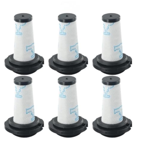 StarRing Ersatzteilfilter für Rowenta ZR009010 Waschbarer elektrischer Besen X-FORCE FLEX 9.60 X-Nano Essential Staubsaugerzubehör (6 Stück) von StarRing