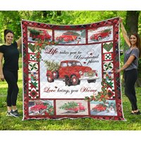 Red Truck Christmas/Quilt Bauer Traktor Xmas Cl15100326Mdq von StarStudio668