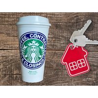Individueller Starbucks Kaffeebecher - Realtor Makler Grundbesitz Dankeschön Geschenk Personalisierte Reisetasse Von Startanglearts von StarTangledArts