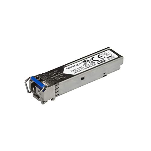 StarTech.com Transceiver Modul (SFP Module, 1000Base-BX10-U Juniper kompatibel, Glasfaser, LC Single Mode mit DDM) von StarTech
