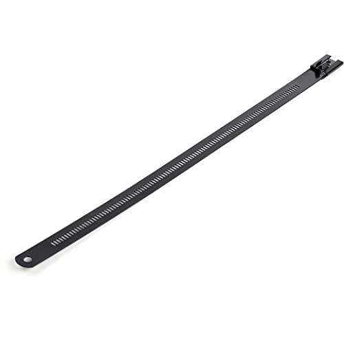 Metall-Kabelbinder - 225x7 mm, nylonbeschichteter 316er Edelstahl, metalldetektierbar, 50 Stück (CBMMCT) von StarTech