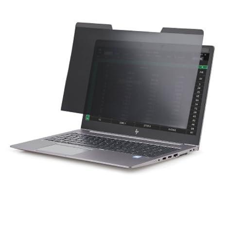 StarTech.com Laptop Sichtschutz für 15.6" Geräte - Magnetisch, Abnehmbarer Laptop Bildschirm Blickschutz - Blaulicht reduzierende Schutzfolie - 16:9 - Matt/Glänzend - +/-30 Grad (PRIVSCNLT15) von StarTech