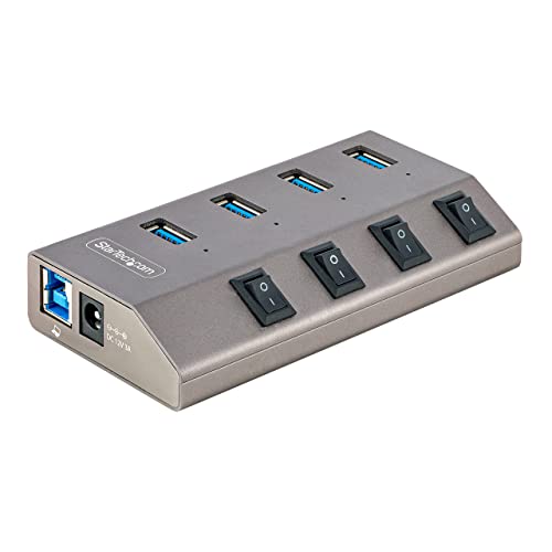 StarTech 4-Punkt-USB-Hub mit Ein-/Aus-Schalter von StarTech