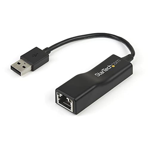 StarTech USB2100 USB Netzwerkadapter US2.0 Stecker auf RJ45-Buchse, schwarz von StarTech