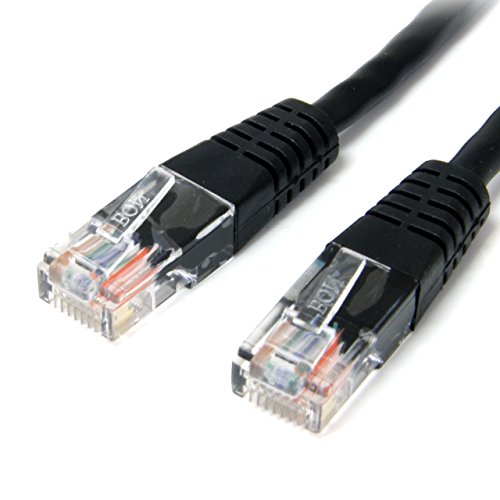 StarTech. com Cat5e Ethernet-Kabel – 91 cm – Schwarz – Patchkabel – geformtes Cat5e-Kabel – kurzes Netzwerkkabel – Ethernet-Kabel – Cat 5e-Kabel – 91 cm (M45PATCH3BK) von StarTech.com