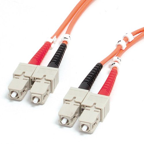 StarTech. com FIBSCSC2 Glasfaser-Patchkabel (Multimode Duplex 62,5/125, LSZH, SC/SC, OM1, SC auf SC, 2 m) von StarTech.com