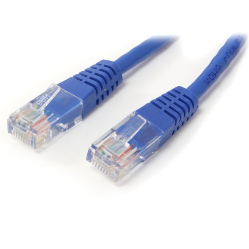 StarTech. com M45PATCH100B Cat5e Patchkabel mit angespritzten RJ45-Steckern, Cat5e Ethernet-Patchkabel, UTP, Cat5e, 30,5 m, Blau von StarTech.com