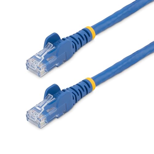 StarTech. com N6PATCH3BL10PK CAT6-Ethernet-Kabel, ETL-verifiziert, blaues CAT6-Patchkabel, snagless-RJ45-Stecker, 24 AWG-Kupferdraht, UTP-Ethernet-Kabel, 91 cm, 10 Stück von StarTech.com