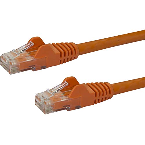 StarTech.com 0,5m Cat6 Snagless RJ45 Ethernet Netzwerkkabel, Orange, 50cm Cat 6 UTP Kabel von StarTech