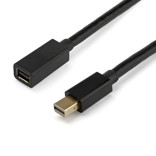 StarTech.com 1 m Mini DisplayPort Verlängerungskabel - 4K x 2K Video - Mini DisplayPort Stecker zu Buchse Verlängerungskabel - mDP 1.2 Extender Kabel (MDPEXT3), schwarz von StarTech.com