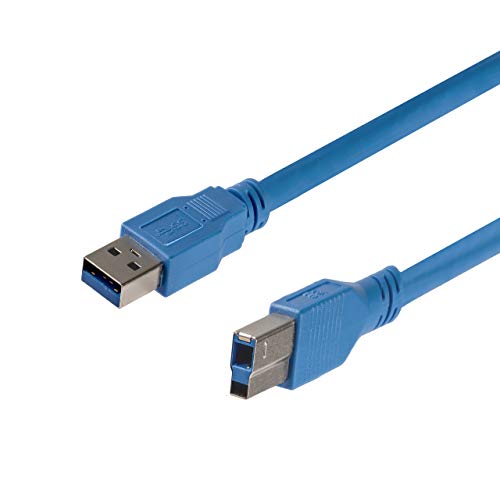StarTech.com 10 ft / 3m SuperSpeed USB 3.0 Cable A to B - USB 3 A (m) to USB 3 B (m) (USB3SAB10),Blue von StarTech