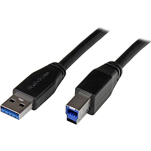 StarTech.com 10m Aktives USB 3.0 USB-A auf USB-B Kabel - USB A zu USB B Anschlusskabel - USB 3.1 Gen 1 (5 Gbit/s) von StarTech