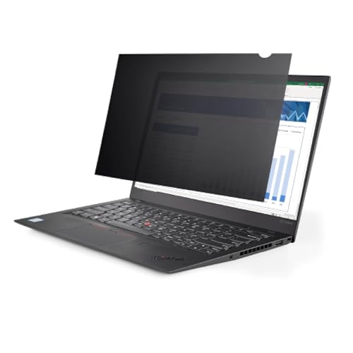 StarTech.com 13,3 Zoll Laptop Sichtschutzfolie - Blickschutzfilter/Spionfolie für Widescreen (16:9) - Laptop Anti-Spy/Blaulichtfilter mit 51% Blaulichtreduzierung - matt/glänzend (133L-PRIVACY-SCREEN) von StarTech