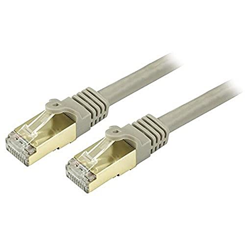 StarTech.com 15 ft CAT6a Ethernet Cable - 10 Gigabit Shielded Snagless RJ45 100W PoE Patch Cord - 10GbE STP Category 6a Network Cable w/Strain Relief - Gray Fluke Tested UL/TIA Certified (C6ASPAT15GR) von StarTech.com