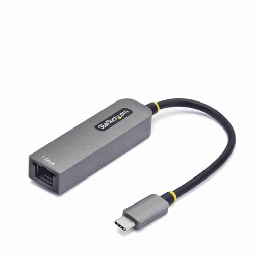 StarTech.com 1GbE USB C Ethernet Adapter, 100W PD, USB-C auf Lan-RJ45 Netzwerkadapter, USB-C 3.0 NIC, Thunderbolt Kompatibel StarTech.com 1GbE USB C Ethernet Adapter, 100W PD, USB-C auf Lan-RJ45 Netzwerkadapter, USB-C 3.0 NIC, Thunderbolt Kompatibel von StarTech.com