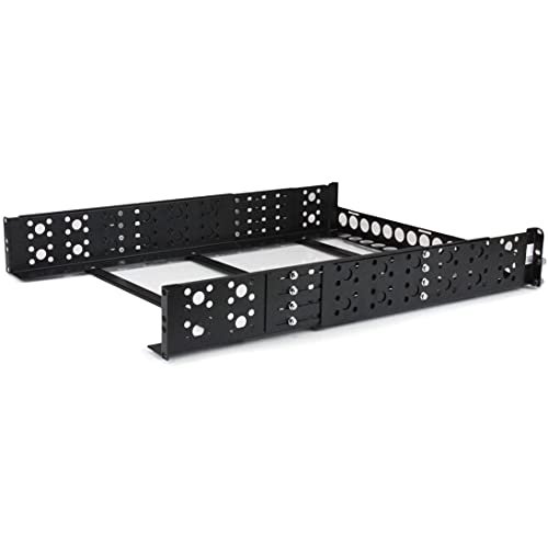 StarTech.com 2 HE Universal Server Rack Schienen, Server Montageschienen mit einstellbarer Tiefe, 19 Zoll Rack Mount Schienen von StarTech.com