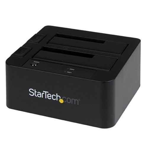 StarTech.com 2-fach USB 3.0 / eSATA Festplatten Dockingstation mit UASP für 2,5/3,5 Zoll SSD / HDD, Serial-ATA USB Dual Bay Dockingstation von StarTech