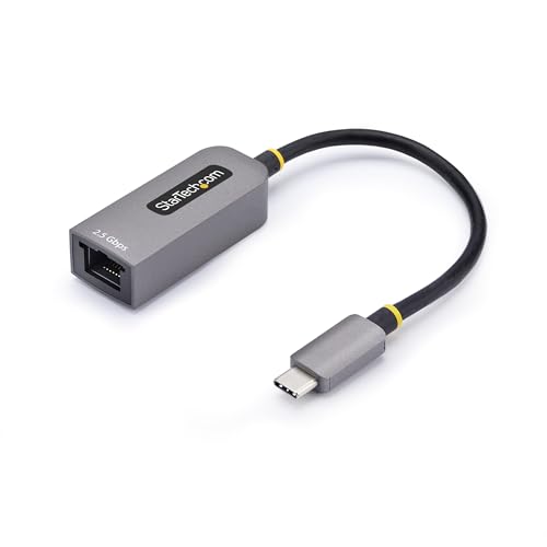 StarTech.com 2.5GbE USB C Ethernet Adapter, USB-C auf Lan-RJ45 Netzwerkadapter, USB 3.0 Typ-C 2.5 NIC, Thunderbolt Kompatibel StarTech.com 2.5GbE USB C Ethernet Adapter, USB-C auf Lan-RJ45 Netzwerkadapter, USB 3.0 Typ-C 2.5 NIC, Thunderbolt Kompatibel von StarTech.com