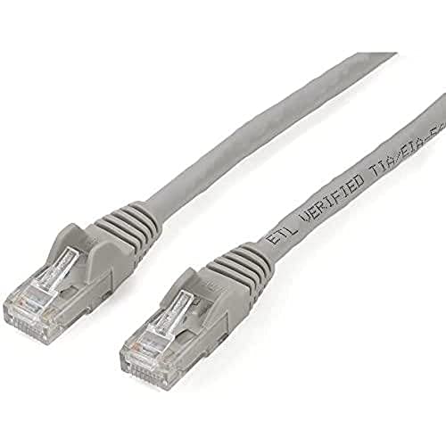 StarTech.com 2m Cat6 Gigabit Snagless Patchkabel, RJ45 UTP Netzwerkkabel mit Schutzmanschette, Cat 6 Kabel, Grau von StarTech