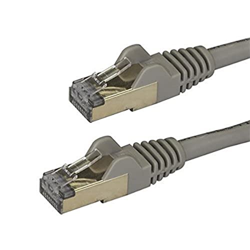 StarTech.com 2m Cat6a Ethernet Kabel, geschirmt (STP), Cat6a Netzwerkkabel, Cat6a Patchkabel, Cat 6a, Grau von StarTech