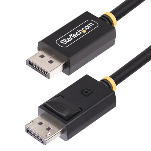 StarTech.com 2m DisplayPort 2.1 Kabel, VESA Zertifiziert DP40 DisplayPort Kabel mit UHBR10/HDR/HDCP 2.2, 8K 60Hz mit DSC 1.2a von StarTech.com