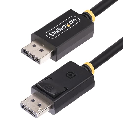 StarTech.com 2m DisplayPort 2.1 Kabel, VESA zertifiziert DP40 DisplayPort Kabel mit UHBR10/HDR/HDCP 2.2, 8K 60Hz mit DSC 1.2a StarTech.com 2m DisplayPort 2.1 Kabel, VESA zertifiziert DP40 DisplayPort Kabel mit UHBR10/HDR/HDCP 2.2, 8K 60Hz mit DSC 1.2a von StarTech.com