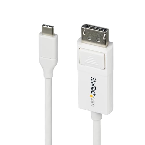 StarTech.com 2m USB-C auf DisplayPort 1.2 Kabel/Adapter, Bidirektional, 4K 60Hz, Thunderbolt/USB Typ-C zu DP Adapterkabel StarTech.com 2m USB-C auf DisplayPort 1.2 Kabel/Adapter, Bidirektional, 4K 60Hz, Thunderbolt/USB Typ-C zu DP Adapterkabel von StarTech.com