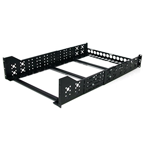 StarTech.com 3 HE Universal Server Rackschienen, feste Montageschienen, 19 Zoll Rackschienen mit einstellbarer Tiefe von StarTech.com