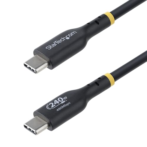 StarTech.com 3 Meter USB-C Ladekabel, USB-IF zertifiziert, USB C Schnellladekabel, 240W PD EPR, USB C 2.0 Laptop-Ladekabel von StarTech