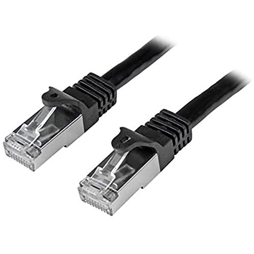 StarTech.com 3m Cat6 Netzwerkkabel - geschirmt (SFTP) Snagless Gigabit Patchkabel - Schwarz von StarTech