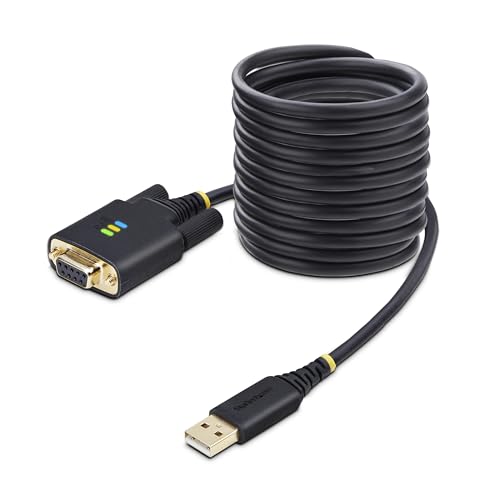 StarTech.com 3m USB Null Modem Kabel, COM Retention, FTDI, USB-A zu RS232 Nullmodemkabel, Wechselbare DB9 Schrauben/Muttern StarTech.com 3m USB Null Modem Kabel, COM Retention, FTDI, USB-A zu RS232 Nullmodemkabel, Wechselbare DB9 Schrauben/Muttern von StarTech.com
