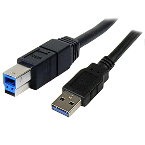 StarTech.com 3m schwarzes SuperSpeed USB 3.0 A auf B Kabel - St/St - USB 3.0 Anschlusskabel von StarTech