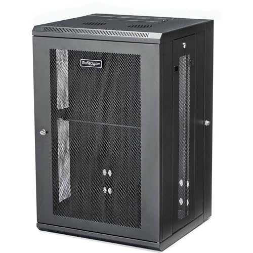 StarTech.com 4-Pfosten 18HE Wand Netzwerkschrank mit 1HE Fachboden, 19" Wand Server Rack für IT / Daten Computer Ausrüstung StarTech.com 4-Pfosten 18HE Wand Netzwerkschrank mit 1HE Fachboden, 19" Wand Server Rack für IT / Daten Computer Ausrüstung von StarTech.com