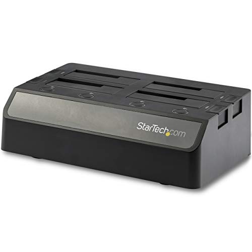 StarTech.com 4 Schacht SATA Festplatten Dockingstation - Für 2,5"/3,5" SSD / HDD - USB 3.1 (10Gbit/s) - HDD Docking Station von StarTech