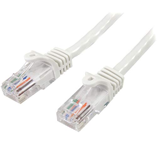StarTech.com 2m Cat5e RJ45 UTP Netzwerkkabel Snagless (Cat 5e Patchkabel, Stecker / Stecker) weiß von StarTech