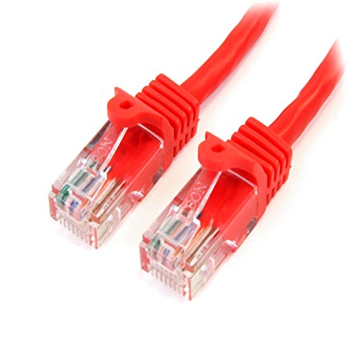 StarTech.com 45PAT3MRD Cat5e Netzwerkkabel Snagless (3m Cat 5e RJ45 UTP Patchkabel, Stecker / Stecker) rot von StarTech