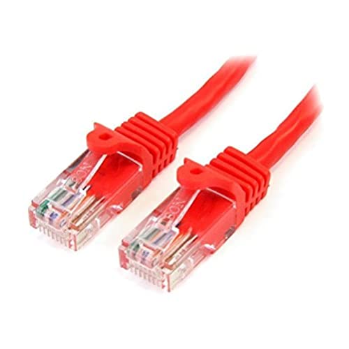 StarTech.com 45PAT3MRD Cat5e Netzwerkkabel Snagless (3m Cat 5e RJ45 UTP Patchkabel, Stecker / Stecker) rot von StarTech