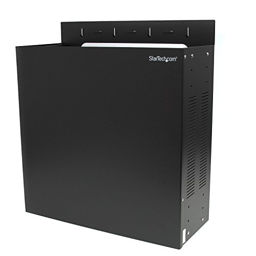 StarTech.com 4HE Server Gehäuse - Netzwerkschrank 19 Zoll 4HE - 4U-Server-Rack - Wandmontage-Rack - 4HE Rack - Wandgehäuse - Netzwerkschrank zur Wandmontage - AV Regal (RK419WALVO) von StarTech.com